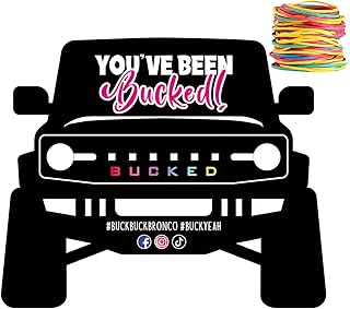 youve been bucked | buck buck bronco | 野马形状设计标签 | buck